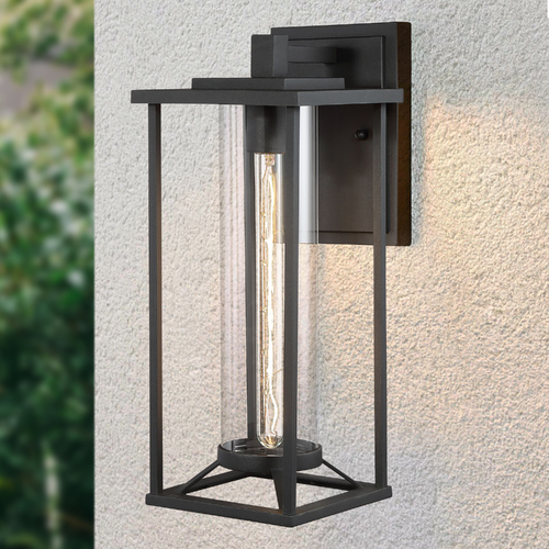 Trescott Black Outdoor Wall Light by Minka Lavery