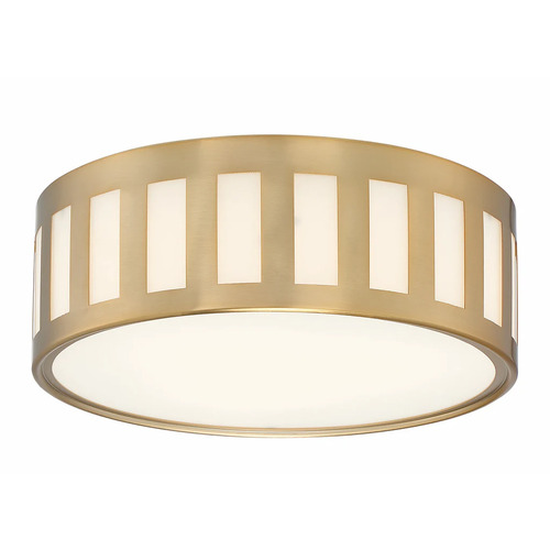 Kendal 14-Inch Flush Mount in Vibrant Gold by Crystorama Lighting