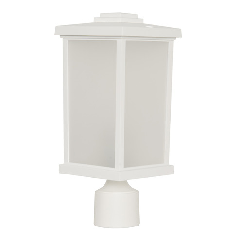 Resilience Lanterns Textured White Post Light by Craftmade Lighting
