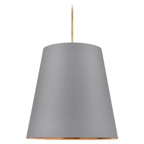 Calor 30-Inch Vintage Brass Pendant by Alora Lighting