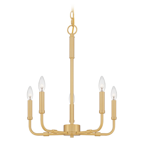Abner 18-Inch Chandelier in Aged Brass by Quoizel Lighting