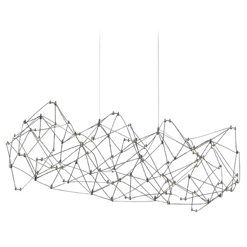 Leonardelli 48-Inch LED Chandelier in Dark Chrome by Eurofase Lighting