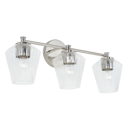 HomePlace by Capital Lighting Homeplace By Capital Lighting Polished Nickel Bathroom Light 141431PN-507