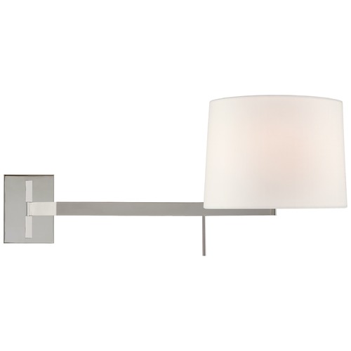 Visual Comfort Signature Collection Barbara Barry Sweep Left Sconce in Polished Nickel by Visual Comfort Signature BBL2162PNL