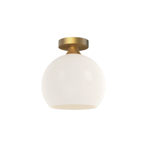 Alora Lighting Castilla 10-Inch Semi-Flush Mount in Aged Gold by Alora Lighting FM506210AGOP