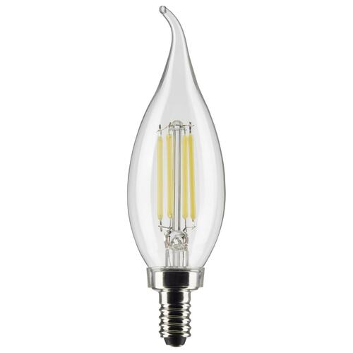 Satco Lighting 4W LED CA10 Filament Light Bulb in 3000K by Satco Lighting S21297