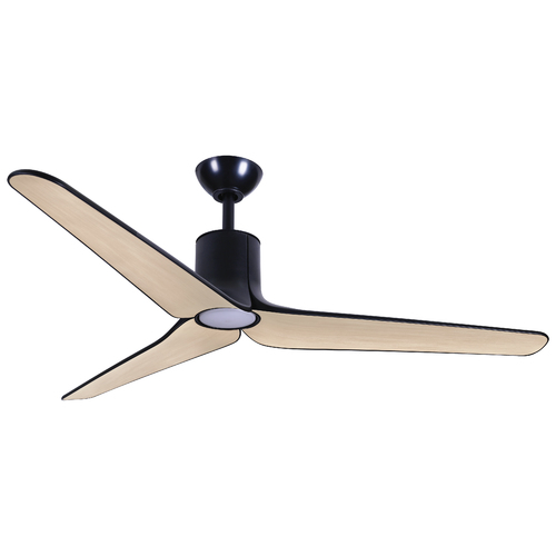 Minka Aire Tempri Coal Black LED Ceiling Fan with Light