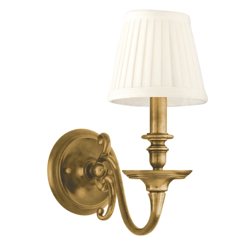Charleston Wall Sconce in Aged Brass by Hudson Valley Lighting