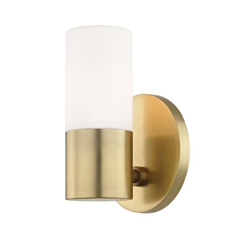 Mitzi by Hudson Valley Lola Aged Brass LED Sconce by Mitzi by Hudson Valley H196101-AGB