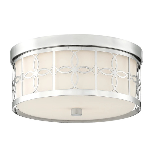 Crystorama Lighting Anniversay 13.5-Inch Flush Mount in Nickel by Crystorama Lighting ANN-2105-PN