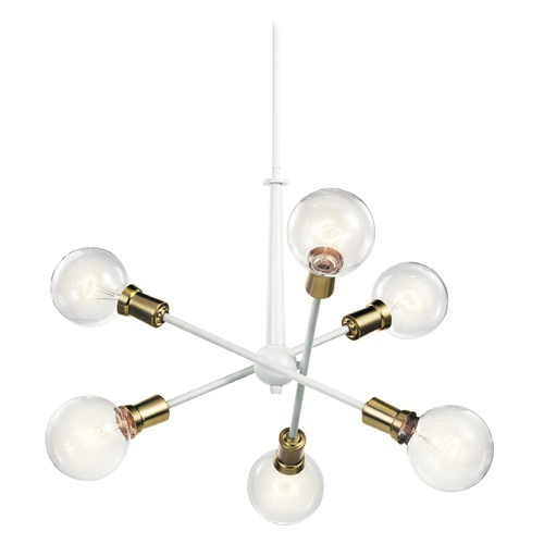 Kichler Lighting Armstrong 20-Inch White Chandelier by Kichler Lighting 43095WH