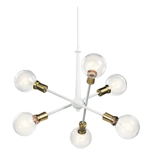 Armstrong 20-Inch White Chandelier by Kichler Lighting