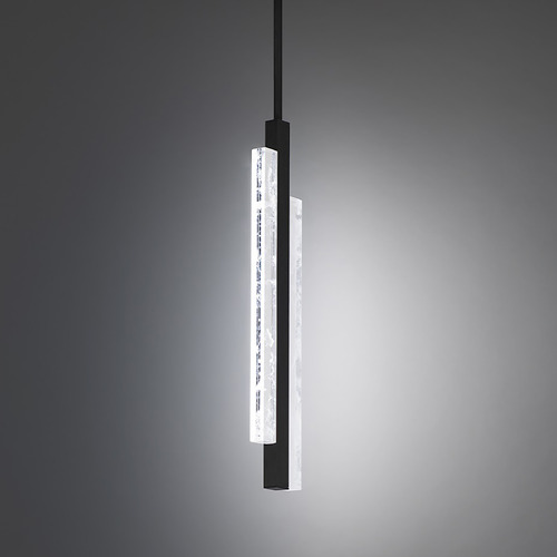 Modern Forms by WAC Lighting Tandem Black LED Mini Pendant by Modern Forms PD-50117-BK