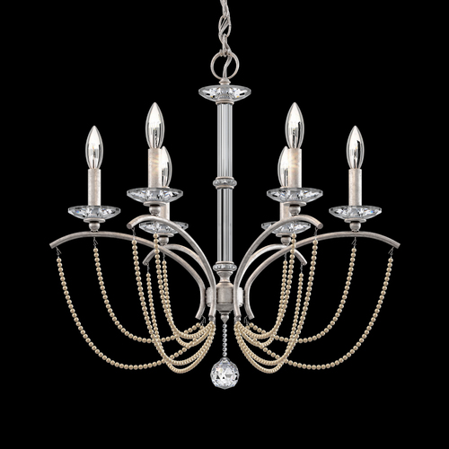 Priscilla Antique Silver Chandelier by Schonbek Lighting