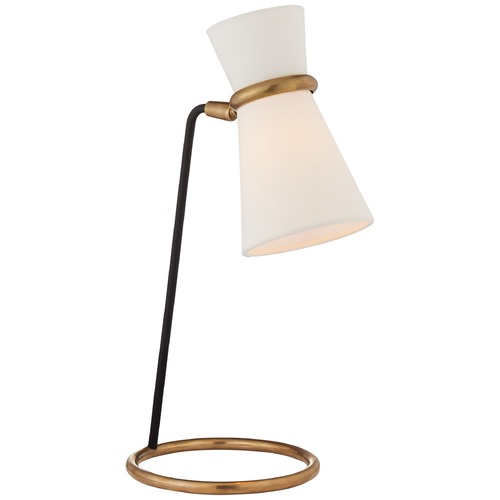 Visual Comfort Signature Collection Aerin Clarkson Table Lamp in Antique Brass & Black by Visual Comfort Signature ARN3003BLKL