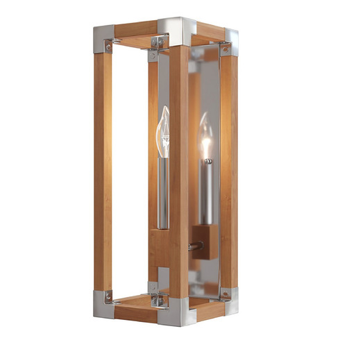 Currey and Company Boyd Natural / Polished Nickel Sconce