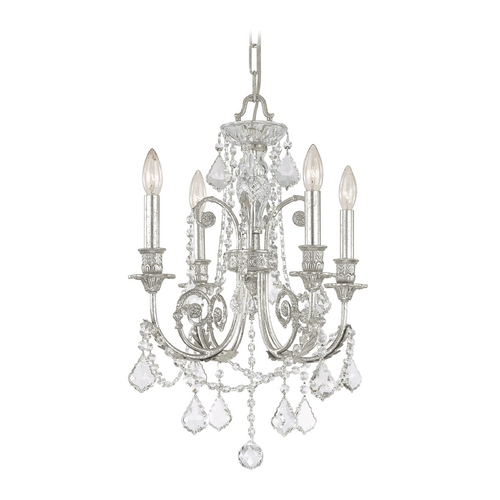 Crystorama Lighting Regis Crystal Chandelier in Olde Silver by Crystorama Lighting 5114-OS-CL-MWP
