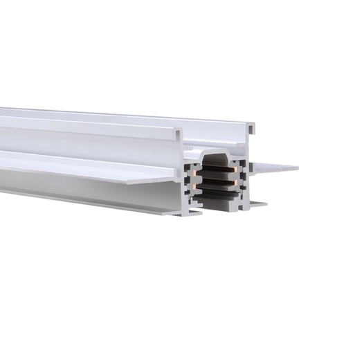 WAC Lighting Wac Lighting W Track White Rail, Cable, Track Accessory WT4-RTL-WT