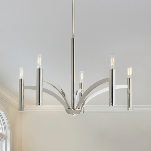 Draper Bathroom Light in Polished Nickel by Progress Lighting