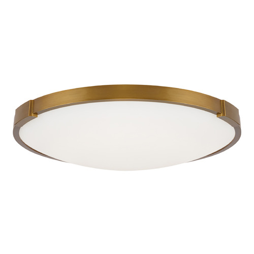 Sean Lavin Lance 13-Inch 277V 2700K LED Flush Mount in Aged Brass by VC Modern