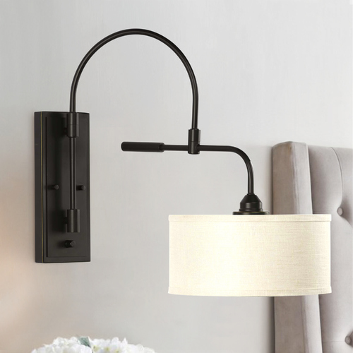 Kempsey Antique Bronze Swing Arm Lamp by Progress Lighting