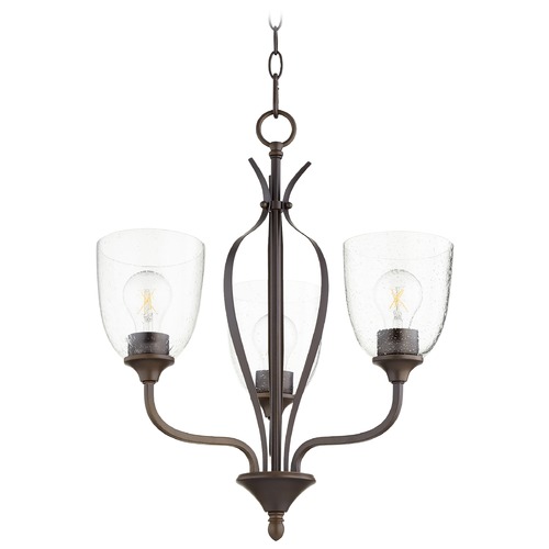 Jardin Oiled Bronze Chandelier by Quorum Lighting