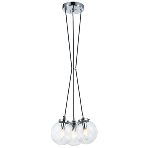 Matteo Lighting The Bougie Chrome Multi-Light Pendant by Matteo Lighting C63003CHCL