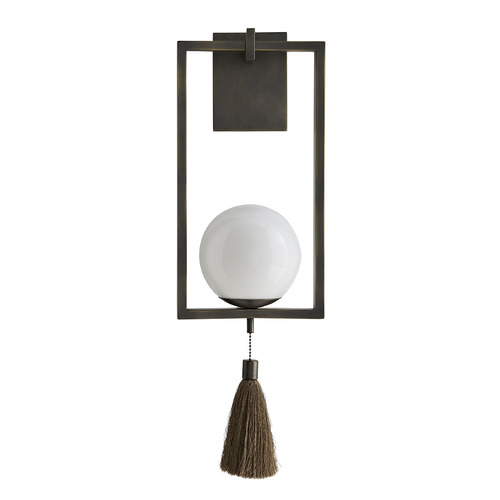 Trapeze 23-Inch Wall Sconce in Aged Bronze by Arteriors Home