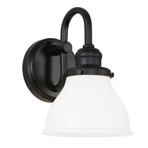 Baxter 10-Inch High Wall Sconce in Matte Black by Capital Lighting