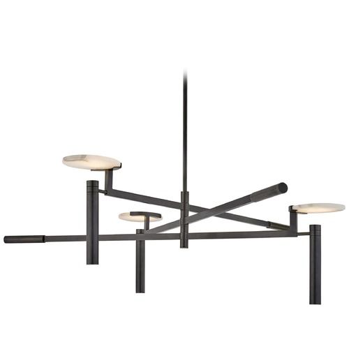 Kelly Wearstler Melange Disc Chandelier in Bronze by Visual Comfort Signature