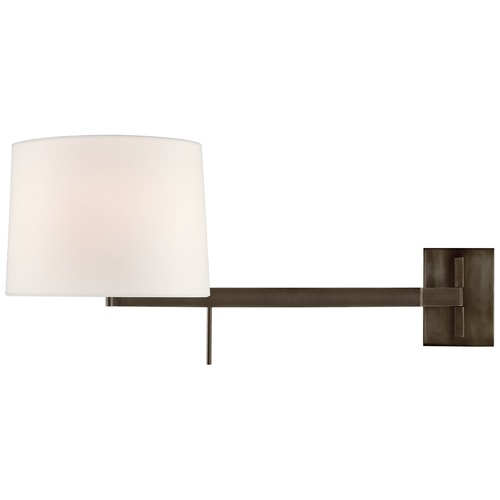 Visual Comfort Signature Collection Barbara Barry Sweep Right Sconce in Bronze by Visual Comfort Signature BBL2164BZL