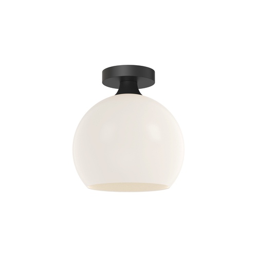 Castilla 10-Inch Semi-Flush Mount in Black by Alora Lighting