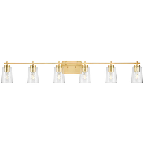 Progress Lighting Progress Lighting Adley 6-Light Satin Brass Vanity Light P300372-012