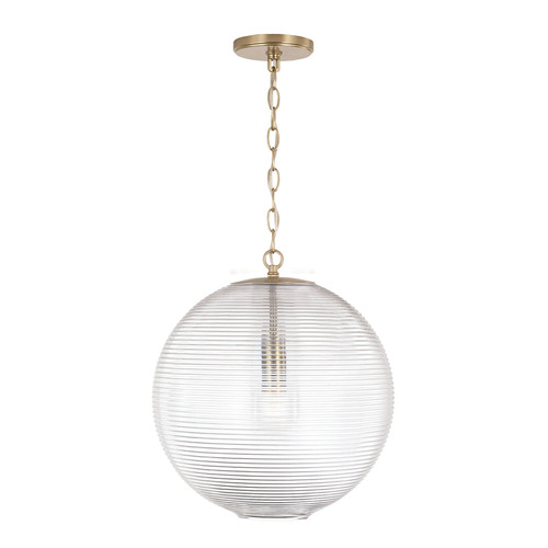 HomePlace by Capital Lighting Dolan 15-Inch Pendant in Matte Brass by HomePlace by Capital Lighting 349911MA