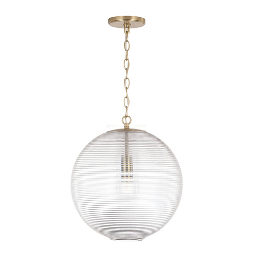Dolan 15-Inch Pendant in Matte Brass by HomePlace by Capital Lighting