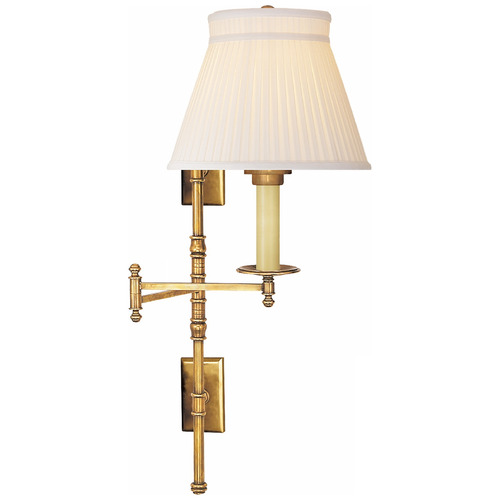 Visual Comfort Signature Collection Chapman & Myers Dorchester Swing Arm Sconce in Brass by VC Signature CHD5102ABSC