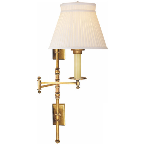 Chapman & Myers Dorchester Swing Arm Sconce in Brass by VC Signature