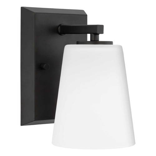 Progress Lighting Vertex Matte Black Sconce