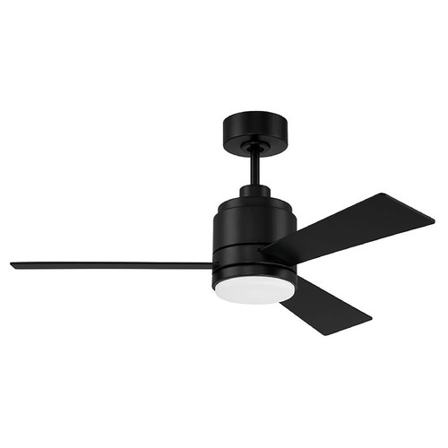 Craftmade Lighting Mccoy Flat Black LED Ceiling Fan with Light