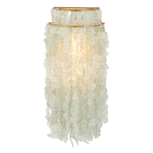 Currey and Company Verre De Mer Seaglass / Contemporary Gold? Sconce