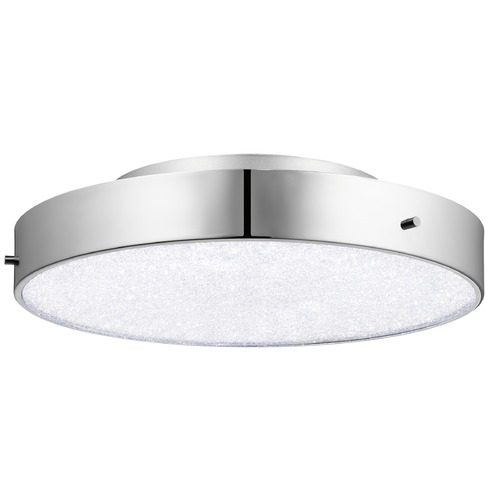 Crystal Moon 15.75-Inch LED Flush Mount in Chrome by Elan Lighting