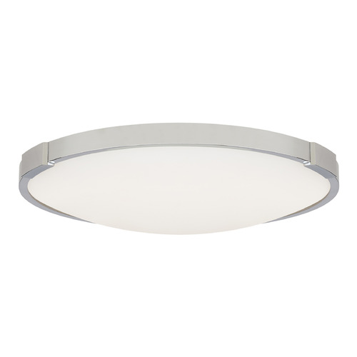 Visual Comfort Modern Collection Sean Lavin Lance 13-Inch 277V 2700K LED Flush Mount in Chrome by VC Modern 700FMLNC13C-LED927-277