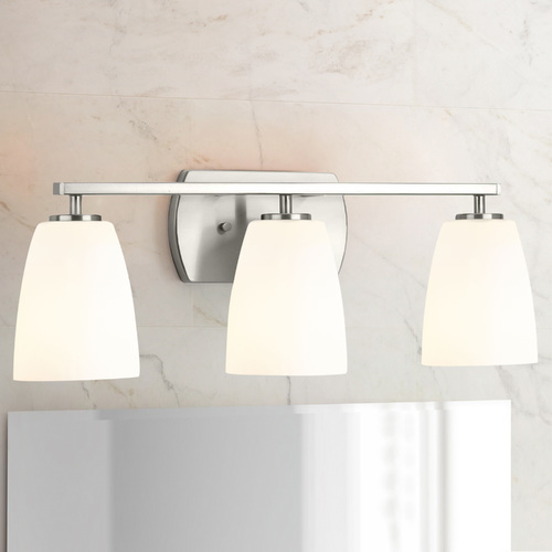 Progress Lighting Leap Brushed Nickel 3-Light Bathroom Light by Progress Lighting P300133-009