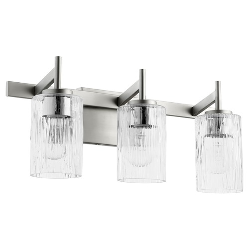 Quorum Lighting Satin Nickel Bathroom Light by Quorum Lighting 520-3-65