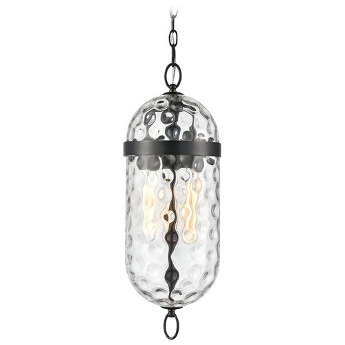 Alora Lighting Capsula Water Glass Mini Pendant in Urban Bronze by Alora Lighting PD310603UBWC