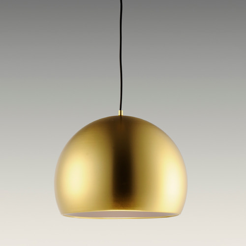 Palla 16-Inch LED Pendant in Satin Brass & Coffee by ET2 Lighting
