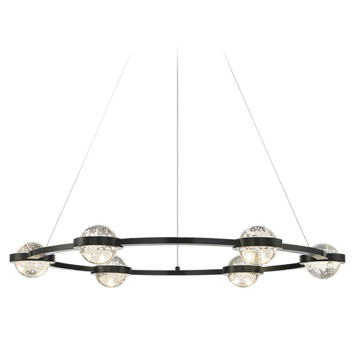 Circolo Black LED Chandelier by Eurofase Lighting