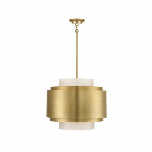 Beacon 4-Light Pendant in Burnished Brass by Savoy House