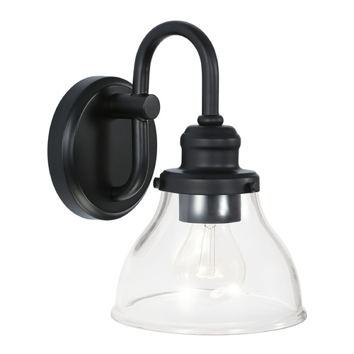 Baxter 10-Inch High Wall Sconce in Matte Black by Capital Lighting