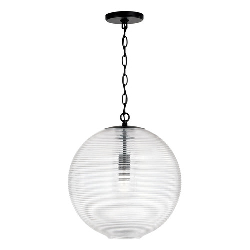 HomePlace by Capital Lighting Dolan 15-Inch Pendant in Matte Black by HomePlace by Capital Lighting 349911MB